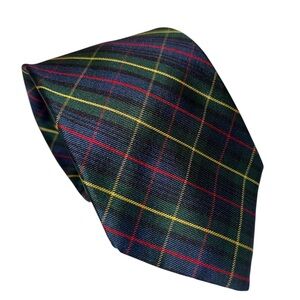 Jos. A. Bank Mens Tie Executive Collection 100% Silk Tartan Plaid 59x3.5” USA
